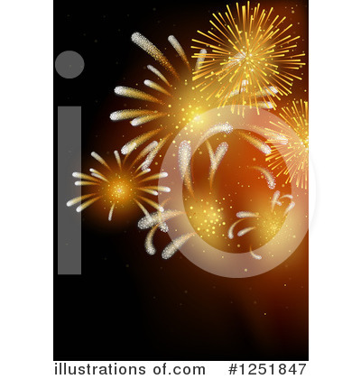 Royalty-Free (RF) Fireworks Clipart Illustration by dero - Stock Sample #1251847