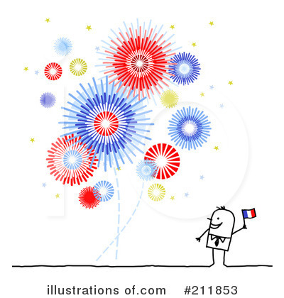 Royalty-Free (RF) Fireworks Clipart Illustration by NL shop - Stock Sample #211853