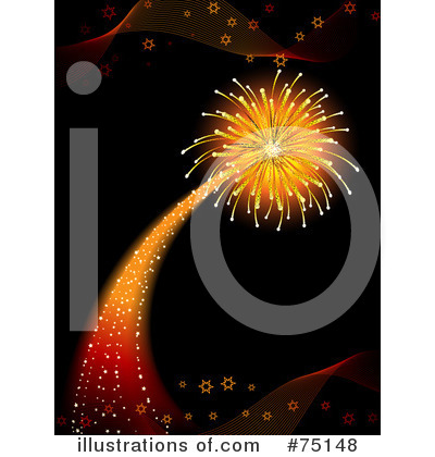 Royalty-Free (RF) Fireworks Clipart Illustration by elaineitalia - Stock Sample #75148