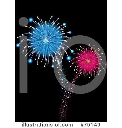 Royalty-Free (RF) Fireworks Clipart Illustration by elaineitalia - Stock Sample #75149