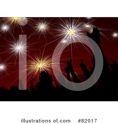 Royalty-Free (RF) Fireworks Clipart Illustration by michaeltravers - Stock Sample #82017