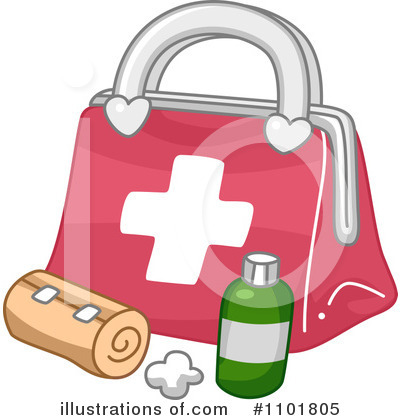 Royalty-Free (RF) First Aid Kit Clipart Illustration by BNP Design Studio - Stock Sample #1101805