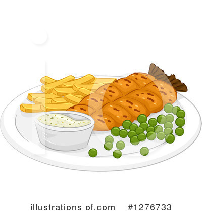 Fish And Chips Clipart #1276733 by BNP Design Studio