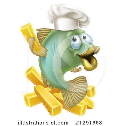 Royalty-Free (RF) Fish And Chips Clipart Illustration by AtStockIllustration - Stock Sample #1291668
