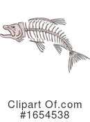 Fish Bones Clipart #1654538 by patrimonio