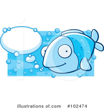 Blue Fish Clipart #102474 by Cory Thoman