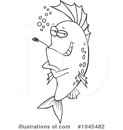 Royalty-Free (RF) Fish Clipart Illustration by toonaday - Stock Sample #1045482