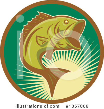 Royalty-Free (RF) Fish Clipart Illustration by patrimonio - Stock Sample #1057808