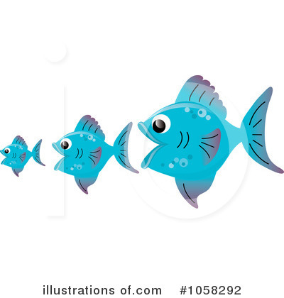 Royalty-Free (RF) Fish Clipart Illustration by Pams Clipart - Stock Sample #1058292