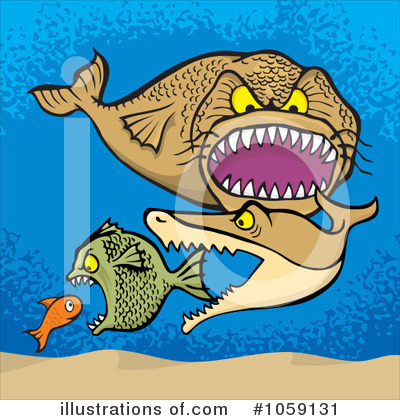 Royalty-Free (RF) Fish Clipart Illustration by Any Vector - Stock Sample #1059131