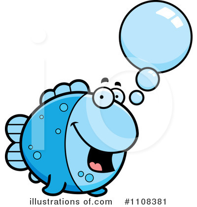 Blue Fish Clipart #1108381 by Cory Thoman