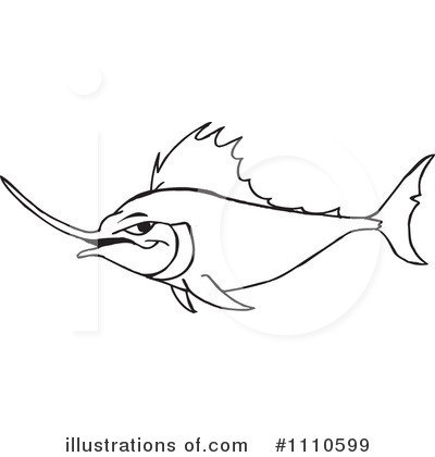 Marlin Clipart #1110599 by Dennis Holmes Designs