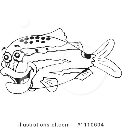 Royalty-Free (RF) Fish Clipart Illustration by Dennis Holmes Designs - Stock Sample #1110604