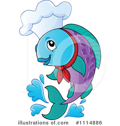Royalty-Free (RF) Fish Clipart Illustration by visekart - Stock Sample #1114886