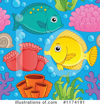 Royalty-Free (RF) Fish Clipart Illustration by visekart - Stock Sample #1174191