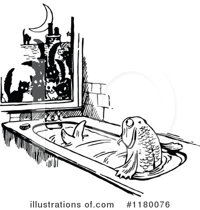 Royalty-Free (RF) Fish Clipart Illustration by Prawny Vintage - Stock Sample #1180076