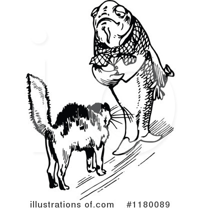 Royalty-Free (RF) Fish Clipart Illustration by Prawny Vintage - Stock Sample #1180089
