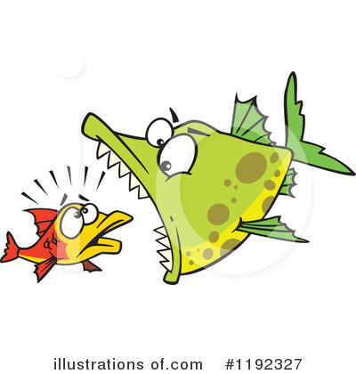 Royalty-Free (RF) Fish Clipart Illustration by toonaday - Stock Sample #1192327