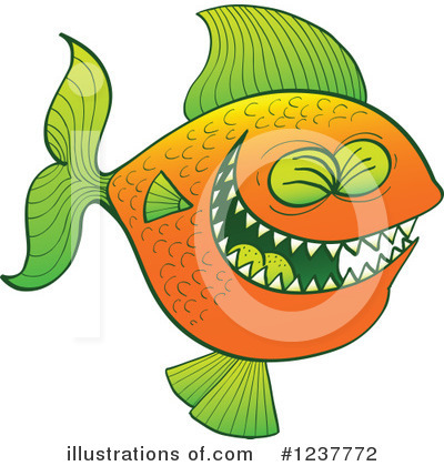 Royalty-Free (RF) Fish Clipart Illustration by Zooco - Stock Sample #1237772
