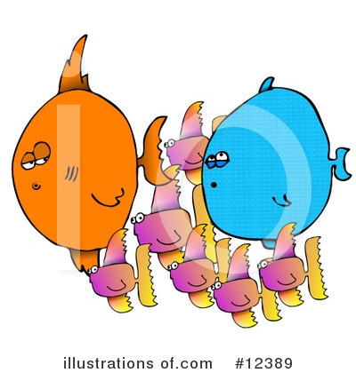 Royalty-Free (RF) Fish Clipart Illustration by djart - Stock Sample #12389