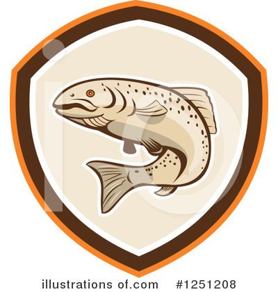 Royalty-Free (RF) Fish Clipart Illustration by patrimonio - Stock Sample #1251208