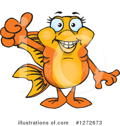 Fancy Goldfish Clipart #1272673 by Dennis Holmes Designs