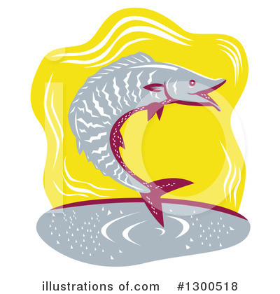Royalty-Free (RF) Fish Clipart Illustration by patrimonio - Stock Sample #1300518
