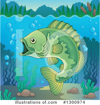 Royalty-Free (RF) Fish Clipart Illustration by visekart - Stock Sample #1300974