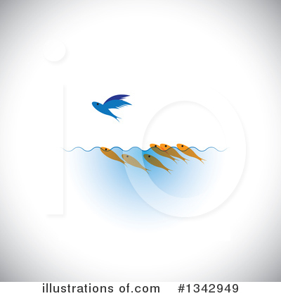 Flying Fish Clipart #1342949 by ColorMagic