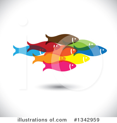 Royalty-Free (RF) Fish Clipart Illustration by ColorMagic - Stock Sample #1342959