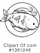 Fish Clipart #1361246 by Vector Tradition SM