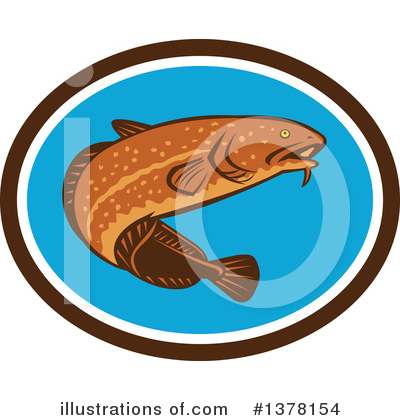 Royalty-Free (RF) Fish Clipart Illustration by patrimonio - Stock Sample #1378154