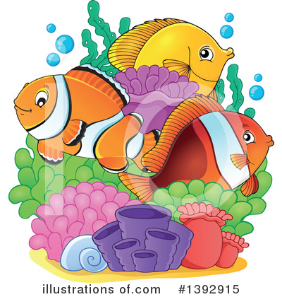 Anemone Fish Clipart #1392915 by visekart