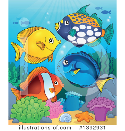 Royalty-Free (RF) Fish Clipart Illustration by visekart - Stock Sample #1392931