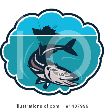 Royalty-Free (RF) Fish Clipart Illustration by patrimonio - Stock Sample #1407999