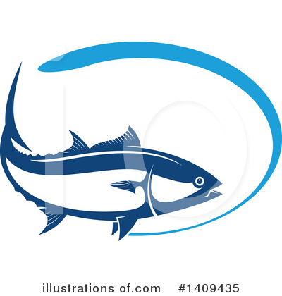 Salmon Clipart #1409435 by Vector Tradition SM