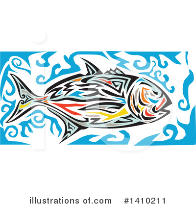Royalty-Free (RF) Fish Clipart Illustration by patrimonio - Stock Sample #1410211