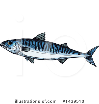 Mackerel Clipart #1439510 by Vector Tradition SM