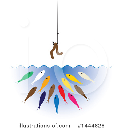 Royalty-Free (RF) Fish Clipart Illustration by ColorMagic - Stock Sample #1444828