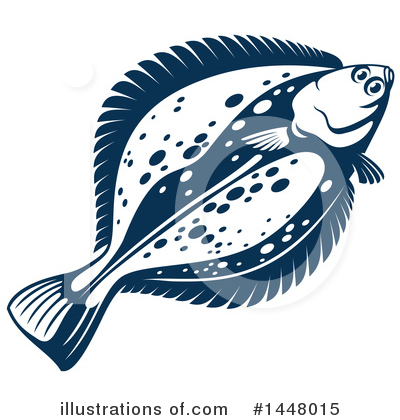 Flounder Clipart #1448015 by Vector Tradition SM
