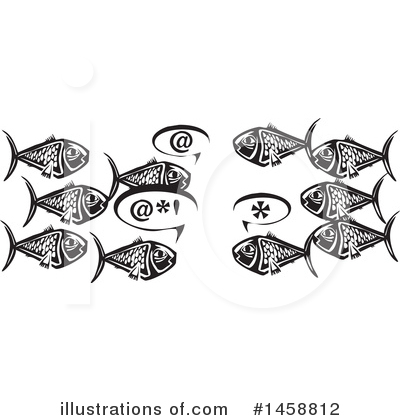 Royalty-Free (RF) Fish Clipart Illustration by xunantunich - Stock Sample #1458812