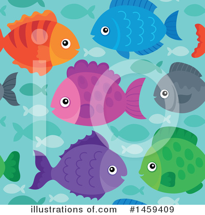 Royalty-Free (RF) Fish Clipart Illustration by visekart - Stock Sample #1459409