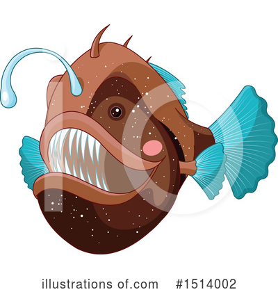 Anglerfish Clipart #1514002 by Pushkin