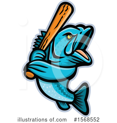 Royalty-Free (RF) Fish Clipart Illustration by patrimonio - Stock Sample #1568552