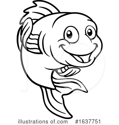 Royalty-Free (RF) Fish Clipart Illustration by AtStockIllustration - Stock Sample #1637751