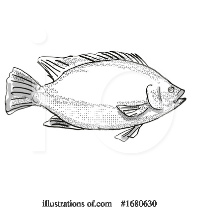 Royalty-Free (RF) Fish Clipart Illustration by patrimonio - Stock Sample #1680630
