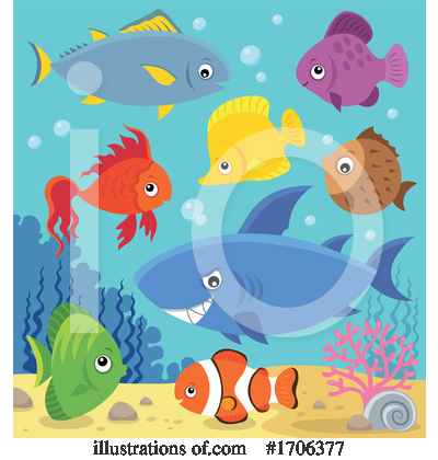 Royalty-Free (RF) Fish Clipart Illustration by visekart - Stock Sample #1706377