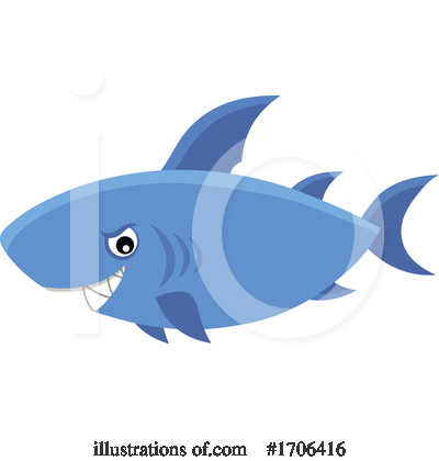 Shark Clipart #1706416 by visekart