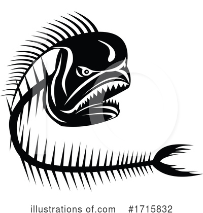 Royalty-Free (RF) Fish Clipart Illustration by patrimonio - Stock Sample #1715832