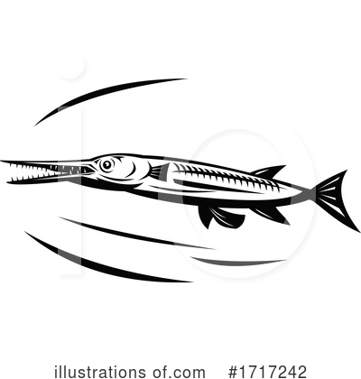 Royalty-Free (RF) Fish Clipart Illustration by patrimonio - Stock Sample #1717242